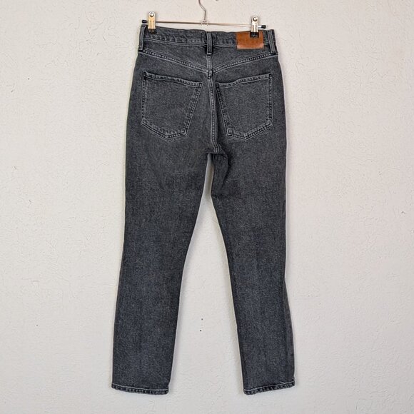 COH Jolene High Rise Straight Button Up Distressed Jean, Secrets Gray - Picture 6 of 13